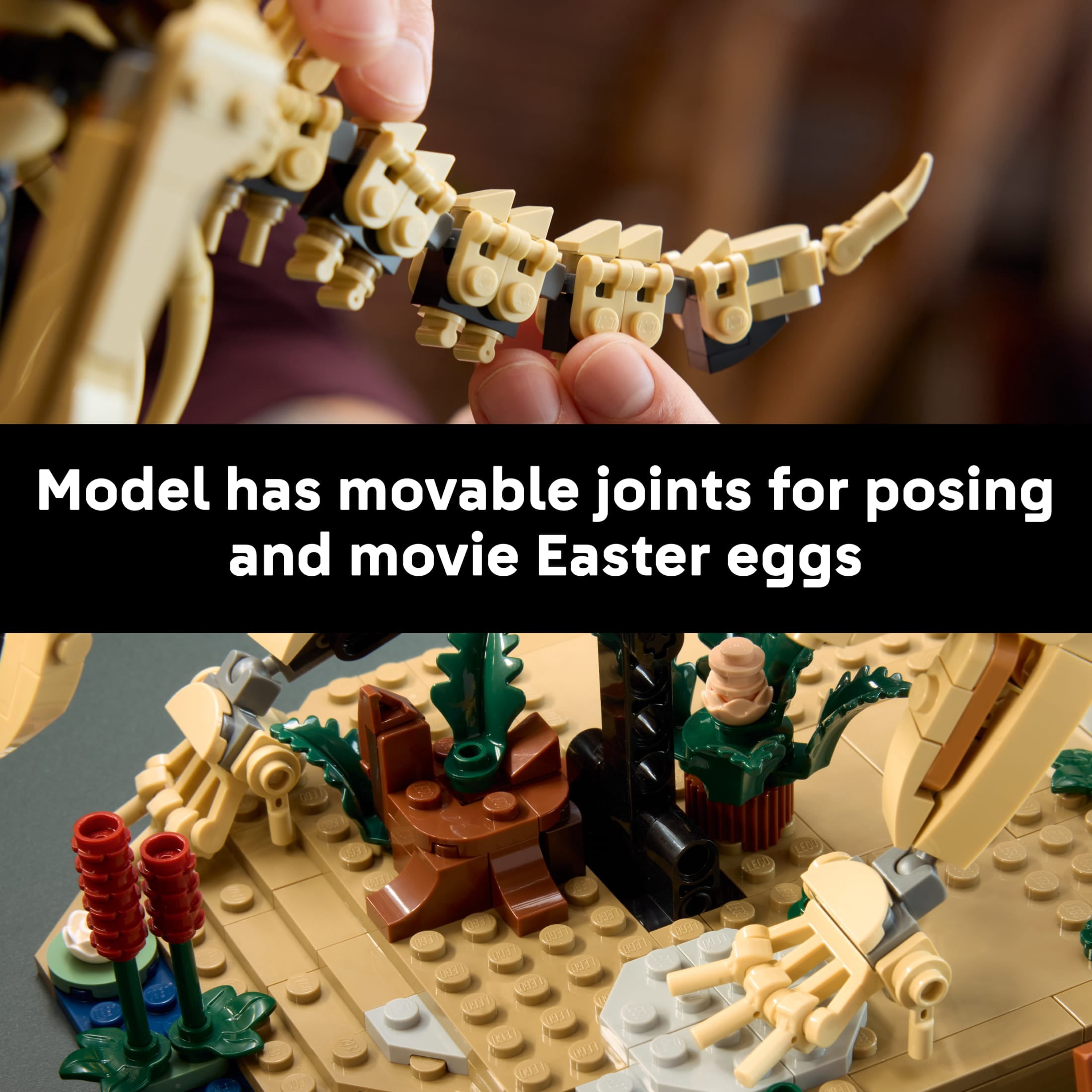 LEGO Jurassic World Dinosaur Fossils: Triceratops - Building Set for Adults, Ages 18+ - Posable Display for Home Office, Bedroom or Desk Décor - Gift for Men & Women - 77985