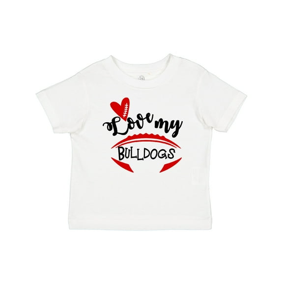 Inktastic Love My Bulldogs Football Boys or Girls Baby T-Shirt