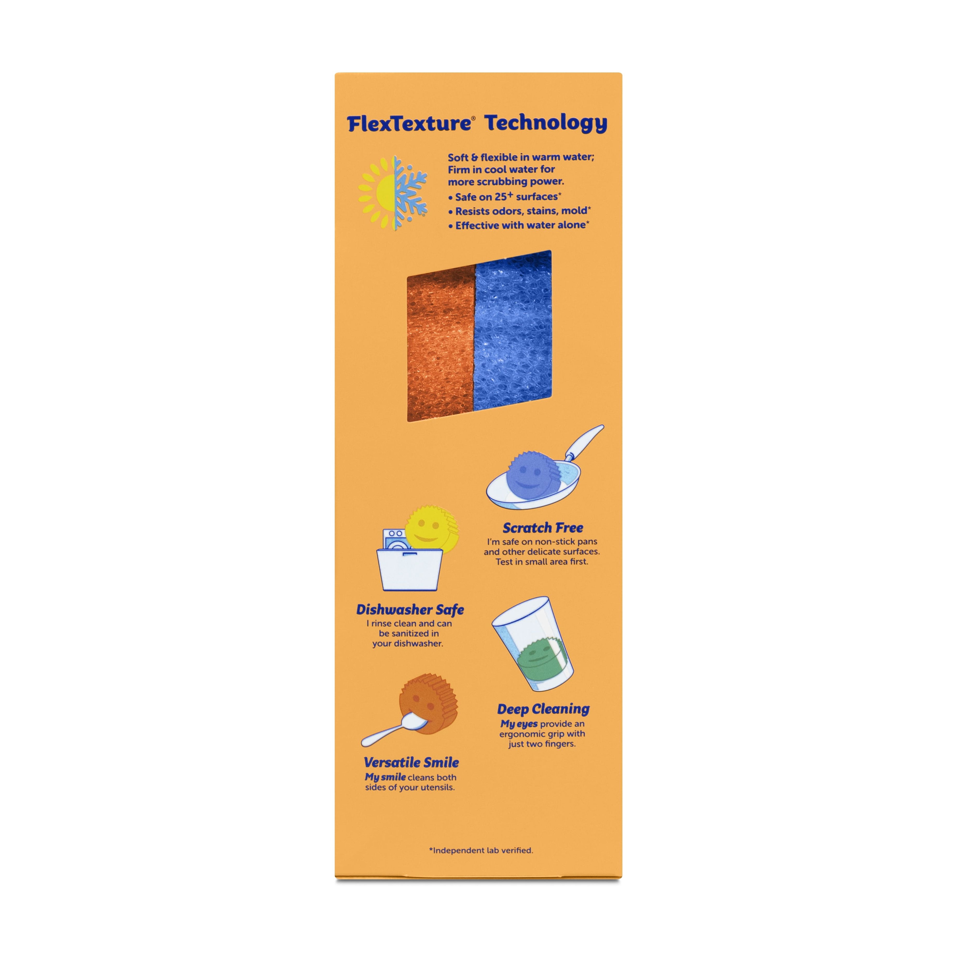 Scrub Daddy Color Sponges, Scratch-Free, 4-Count photo 3