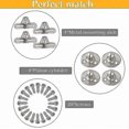 thumbnail image 3 of 4 Pcs Gas Strut 100n Gas Struts Hydraulic Gas Spring Gas Strut Shock Absorbers Adjustable Struts Hydraulic Furniture For Kitchen Home Shop Store [free, 3 of 4