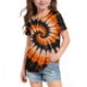 thumbnail image 5 of Camisetas de Cuello de Tripulación de Manga Corta para las Mujeres Impresa Camiseta Cuello Redondo Casual Versátil para 3-14 Años, 5 of 5