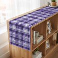 thumbnail image 6 of Table Runners 70 Inches Long Dress Scarves, Purple Plaid Farmhouse Coffee/Dining/Kitchen Table Decor, Holiday Table Runner, Modern Art Checkered Farmhouse 13x70 Inch, 6 of 9