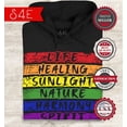 thumbnail image 2 of S4E Men's Pride Flag Life Harmony Spirit Hoodie Sweatshirts XXXX-Large Black, 2 of 4