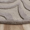 thumbnail image 4 of 3â€™ Round Taupe Zebra Pattern Area Rug, 4 of 8