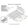 thumbnail image 7 of Mission Platform Bed with Matching Foot Board with 2 Urban Bed Drawers in, Multiple Colors and Sizes, 7 of 7