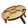 thumbnail image 2 of Greeniant de pícnic plegable de para vino al aire libre con soporte de vidrio 2 en 1, estante para copas de vino, plegable de pícnic Kits de desorden para acampar 30*16 CM Greeniant OD001451-01B, 2 of 6