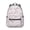Gray Pink Baseball, variant on Pink Baseball Gear Pattern Backpack for School, Cute School Bag with Adjustable Shoulder Straps and Padded Back, 15.3"x11"x7.1"