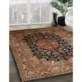 thumbnail image 2 of Ahgly Company Indoor Rectangle Traditional Bronze Brown Medallion Area Rugs, 7' x 9', 2 of 6