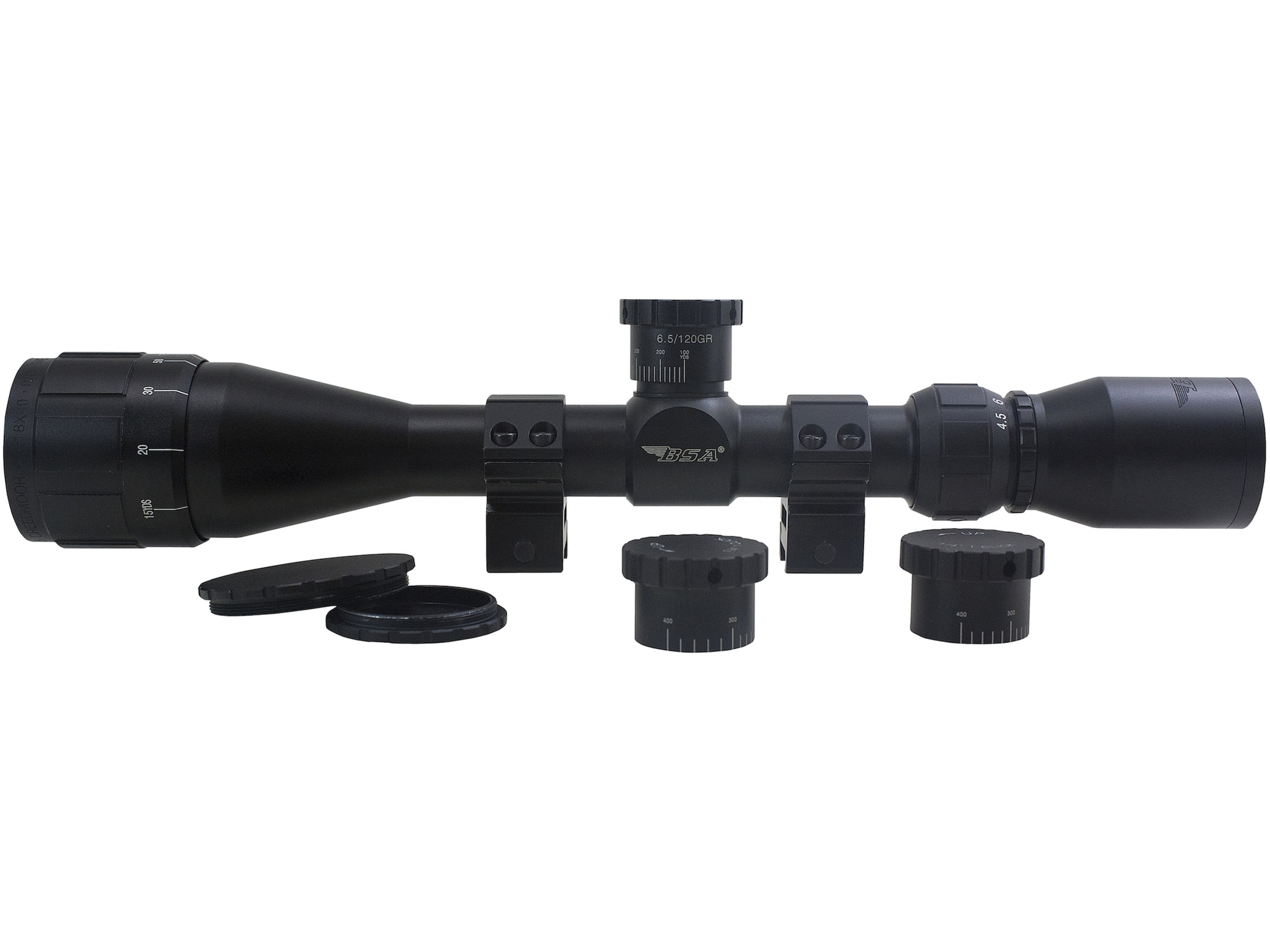 BSA 654518X44AO Sweet 6.5 Creedmoor 4.5-18x 40mm AO Obj Black Finish Crosshair