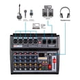 thumbnail image 2 of Mezcladora 5 Canales Tarjeta De Sonido Amplificada Steelpro, 2 of 4