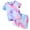 Purple, variant on Hienoo Toddler Girls Tie Dye Outfits Casual Cotton Short Sleeve T-Shirt Shorts Set,2-Piece