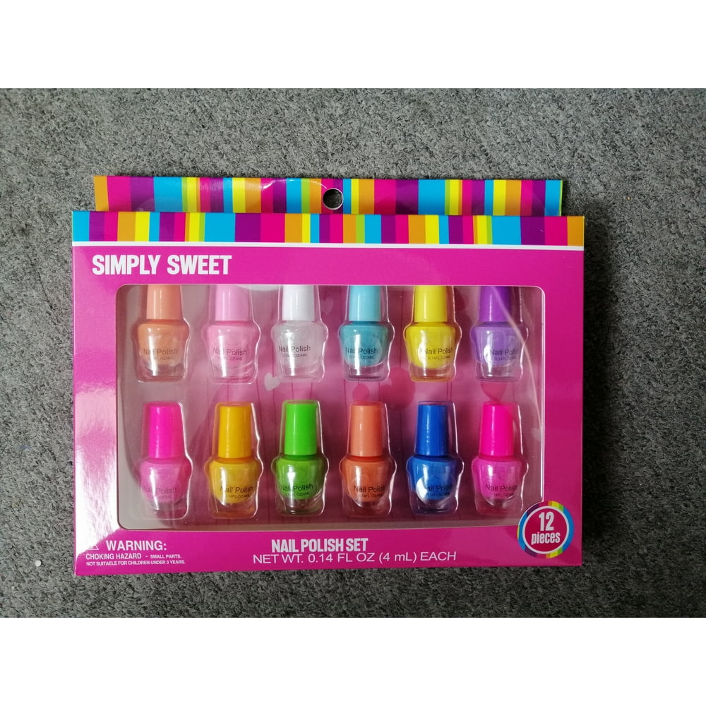 Simple Sweet Nail Polish Set, 12 Piece