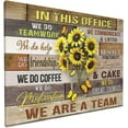thumbnail image 6 of Inspirational Wall Art For Office, Canvas Prints Motivational Quotes Poster Artwork In This Office We Are A Team Modern Home Decorations Framed And Stretched Ready To Hang For Bedroom12x16inch, 6 of 6