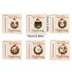 thumbnail image 3 of Adornos de árbol de Navidad de 6 piezas, gancho de madera con patrones de perros, decoraciones festivas para árboles navideños, regalos y mesas, beige, 3 of 5