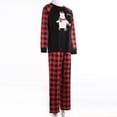 thumbnail image 3 of Goocheer Christmas Pjs Matching  Plaid Letter Print Long Sleeve Pullover+ Long Pants Matching Pajamas, 3 of 8