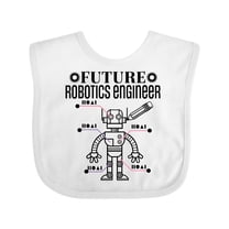Inktastic Future Robotics Engineer Boys or Girls Baby Bib