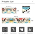 thumbnail image 3 of Yayeee Faucet Mat for Kitchen Sink 14.7" Diatomite Long Splash Guard Pad, Blue Retro Print, 2 Pack, 3 of 7