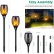 thumbnail image 3 of Luces solares 99 LED Antorchas solares con llama parpadeante Luces de 43" Iluminación exterior impermeable Solar, 3 of 5
