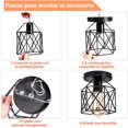 thumbnail image 3 of LUMEZING 2 Unidades Luminaria colgante,L&aacute;mpara de Techo,The Nordic Modern Retro Industrial Jaula de p&aacute;jaros de metal L&aacute;mpara colgante de techo para cocina Isla Comedor, 3 of 8