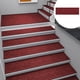 thumbnail image 1 of Tapetes para escaleras | Alfombras de poliéster cepillado con rayas horizontales | Peldaños antideslizantes y absorbentes | Alfombra con aislamiento acústico | Cubiertas para peldaños de escalera, 1 of 6