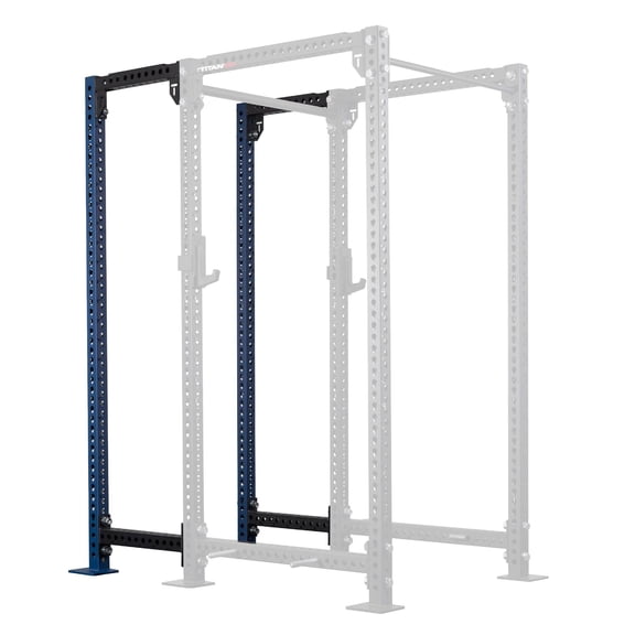 Titan Fitness TITAN Series 100" Bolt-Down Navy 24" Power Rack Extension Kit, Rackable 2000 LB Capacity, Weightlifting and Strength Training