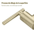 thumbnail image 3 of Grifo de cocina,Cobre de alta calidad,Grifo basculante retráctil del fregadero,Grifo montado en la pared con bisagras de doble cabeza de Agua Adecuado para Cocina, Fregadero, 3 of 8