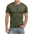 thumbnail image 5 of HAOMEILI Men's Casual Stretchy Slim Fit Short Sleeve Henley Shirt, 5 of 6