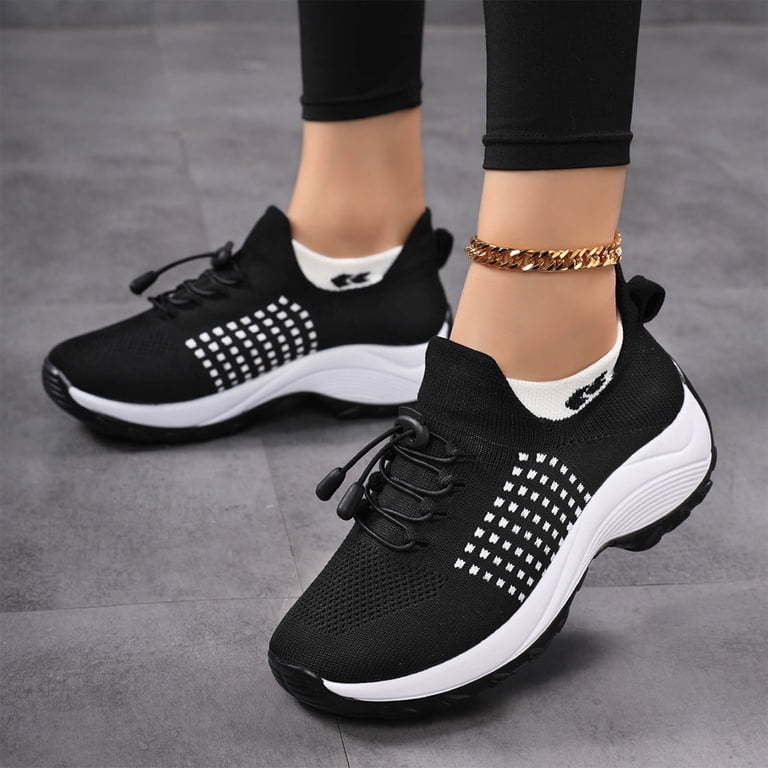 Orthopedic Sneakers for Women Slip on Trainers Walking Shoes Ladies  Comfortable Casual Running Tennis Shoes with Arch Support - Walmart.com