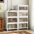 thumbnail image 2 of Costway 4-Tier Stackable Storage Bins 44-gal Collapsible Storage Boxes with Lid Organizer, 2 of 10