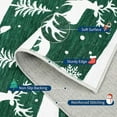 thumbnail image 3 of Christmas Area Rug, 6x9 Non-Slip Washable Hallway Runner Rug with Rubber Backing, Low Pile Faux Wool Carpet Runner Holiday Decor Xmas Rug for Bedroom, Kitchen, Laundry, Entrance, Green, 3 of 6