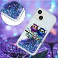 thumbnail image 2 of Case for iPhone 14 Plus, iPhone 14 Plus Case Cute Pink Glitter Luxury Sparkle Liquid for Girls Women Quicksand Clear Soft TPU Protective Phone Case for iPhone 14 Plus Couple Owls, 2 of 10