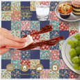 thumbnail image 6 of Pioneer Flower Floral Print Pattern Round Tablecloth 60 X 60 Inch, Wrinkle Resistant Wipeable Table Cloth for Kitchen Dining Picnic Patio Party, 6 of 6