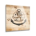 thumbnail image 2 of Hope Anchor Soul Tan Woodgrain Compass 24 x 24 Glass Wall Hanging Sign, 2 of 4