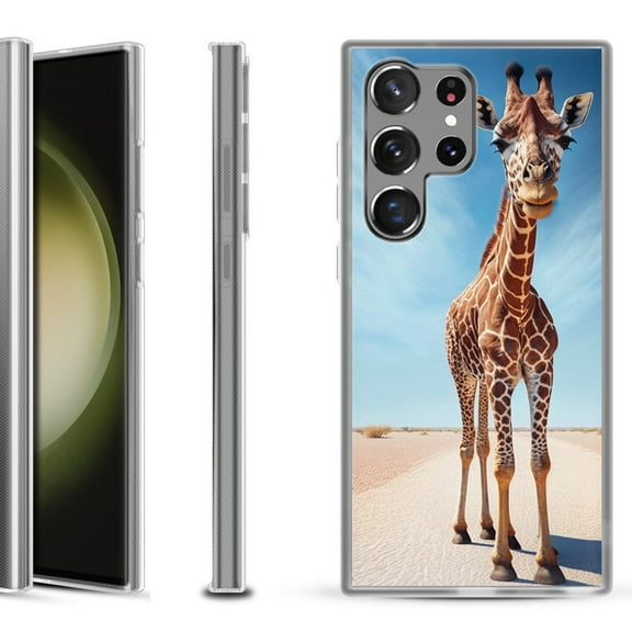Slim-Fit Fashion Phone Case for Samsung Galaxy S23 Ultra, by OneToughShield ® - Giraffe