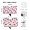 thumbnail image 3 of Fuzoiu Pink Butterfly Daisy Print Car Windshield Sun Shade,Block Uv Rays Sunshade,Foldable Front Window Sun Visor Protector for Car,SUV,Truck-Keep Vehicle Cool-Pink Butterfly Daisy, 3 of 8