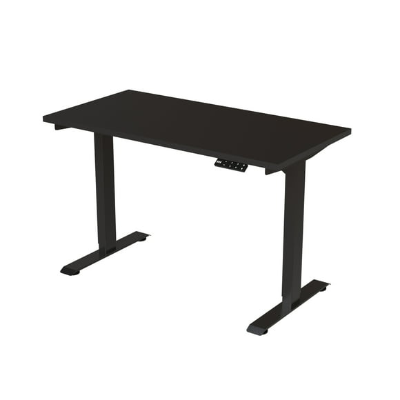 Escritorio Eléctrico de Altura Ajustable Base Negra Tablero 120x60 Negro
