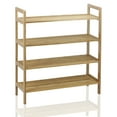 thumbnail image 5 of Oceanstar 4-Tier Bamboo Shoe Rack, Natural, Holds 16 Pairs of Shoes, 5 of 7