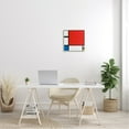 thumbnail image 5 of Stupell Industries Composition II in Red Blue Yellow Piet Mondrian Classic Abstract Painting Painting Gray Framed Art Print Wall Art, Design by one1000paintings, 5 of 5