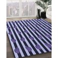 thumbnail image 2 of Ahgly Company Indoor Round Patterned Blue Whale Blue Area Rugs, 5' Round, 2 of 6