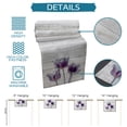 thumbnail image 7 of Table Runner Dresser Scarf 13 x 36 Inch Abstract Purple Tulip Ray Wood Grain Table Runners Non-Slip Heat Kitchen Dining Table Decor for Kitchen Farmhouse Indoor Outdoor Home Party, 7 of 7