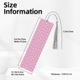 thumbnail image 3 of Kdxio Cute Watermelon Flamingo Print Metal Tassel Bookmarks,Perfect Gift for Art Lovers and Bookworms Metal Bookmarks for Women, 3 of 8
