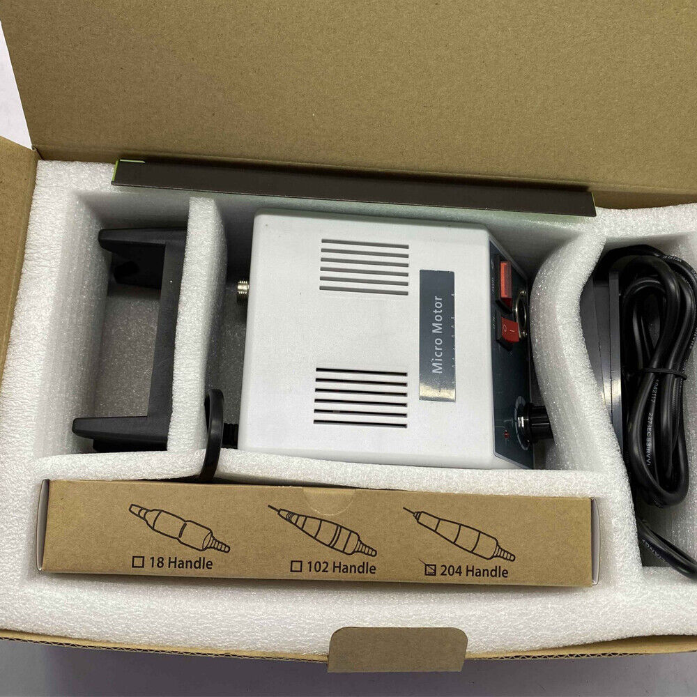 DENEST 110V Dental Lab Electric Micromotor Polishing Drill Machine Handpiece 35KRPM US
