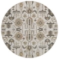 thumbnail image 2 of Addison Rugs Chantille Indoor/Outdoor Traditional Oriental Ivory Washable Round Rug, 8' x 8', 2 of 6