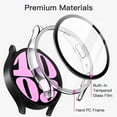 thumbnail image 7 of Compatible with Samsung Galaxy Watch 5 Case 44mm Accessories, Hard PC Bumper & HD Screen Protector Film Flexible Lightweight Case Cover for Samsung Galaxy Watch 5 44mm Case for Women Men,White, 7 of 7