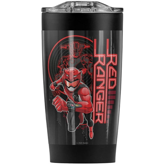 Power Rangers/Red Ranger Stainless Steel Tumbler 20 oz Coffee Travel Mug/Cup, Vacuum Insulated & Double Wall with Leakproof Sliding Lid | Great for Hot Drinks and Cold Beverages
