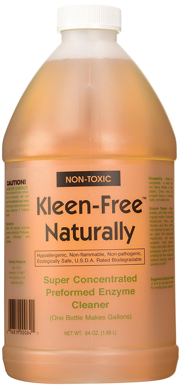 KleenFree Naturally Preformed Enzyme Cleaner (Original, 64Ounce