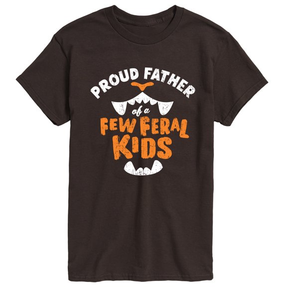 Instant Message - Proud Father Feral Kids Short Sleeve Graphic T-Shirt