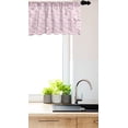 thumbnail image 3 of Ambesonne Floral Valance Pack of 2, Pastel Blush Tones Flower, 54"X12", White Rose Pale Pink, 3 of 4