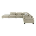 thumbnail image 5 of Lexicon Corydon Microfiber 6-Piece Modular Sectional with Ottoman in Brown, 5 of 14