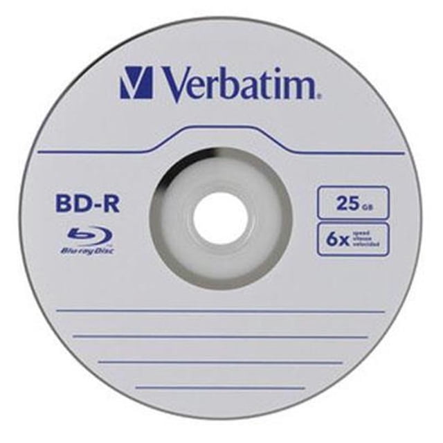 Verbatim Bd-r 25 Go 6x de Marque 50p Spind